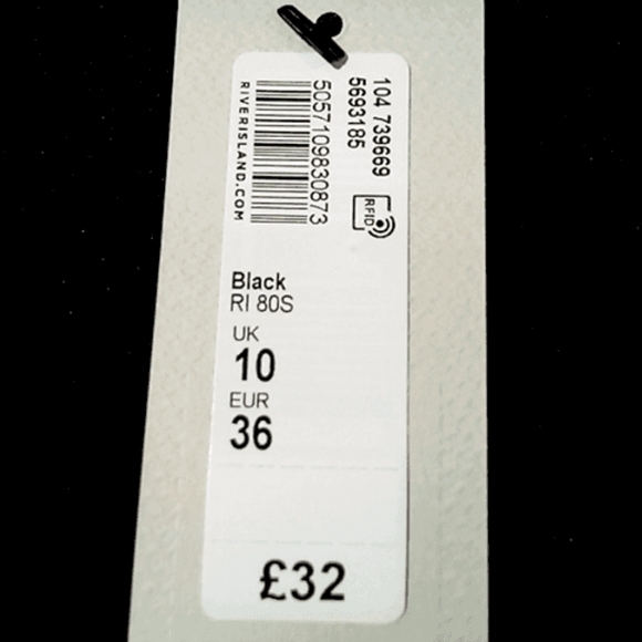 NWT River Island Sleeveless Faux Button Front Shift Mini Dress sz 6 - Picture 4 of 8